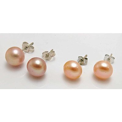 Fresh-Water Cultured Pearl Earrings