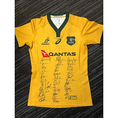 2019 Qantas Wallabies Jersey Signed by the 2019 Squad