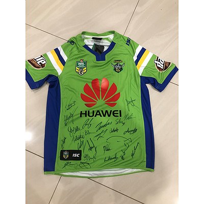 Canberra Raiders Jersey Signed by the 2019 Squad