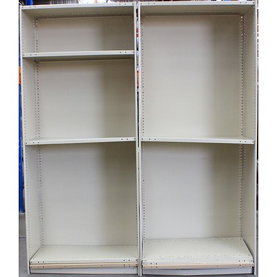 Two Bays of Brownbuilt Shelving