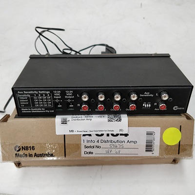 Redback - A5104 - 1 Into 4 Distribution Amp