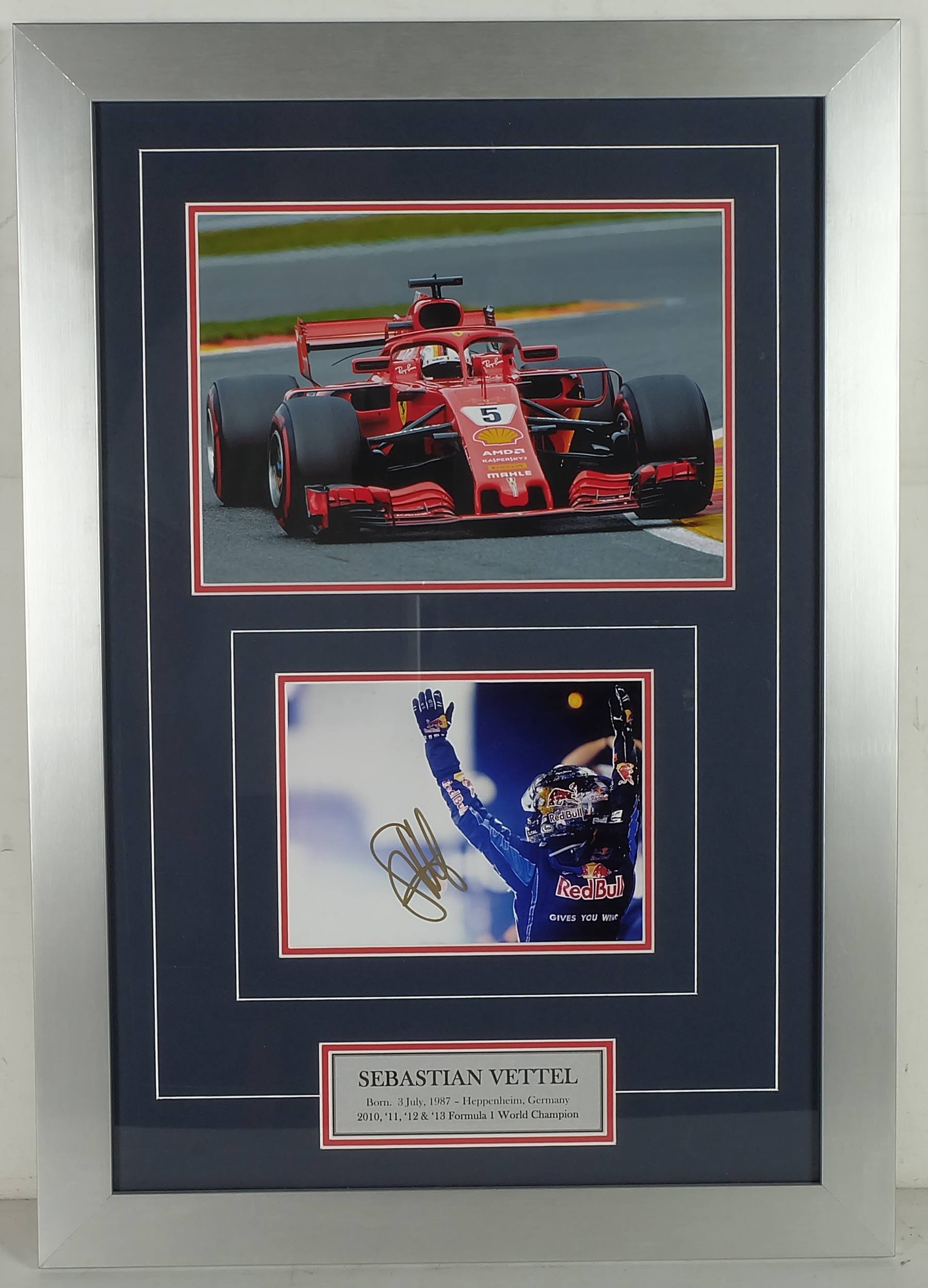 Sebastian Vettel framed memorabilia - Lot 1090306 | ALLBIDS