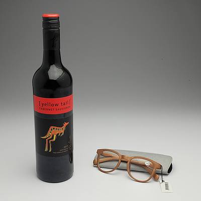 Computer glasses & red wine I