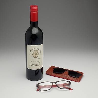 Computer glasses & red wine IV