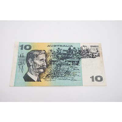 1991 Australian Ten Dollar Banknote Fraser/Cole