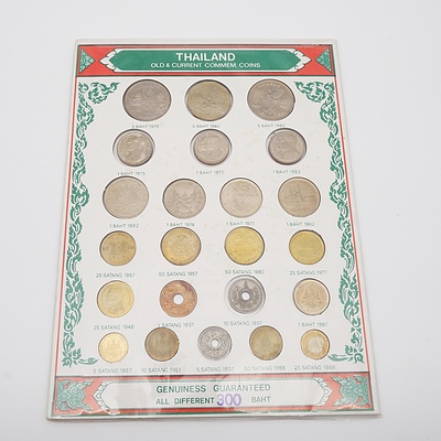 Thailand Old and Current Commemorative Coins - Sealed