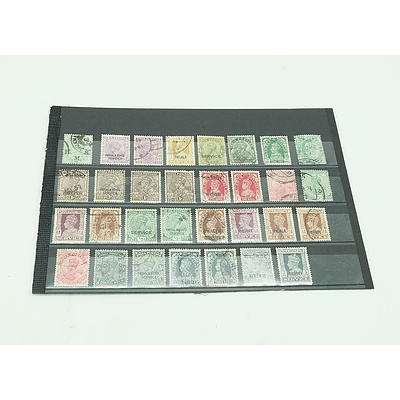 Collection of India Postage Stamps from QV to KGV