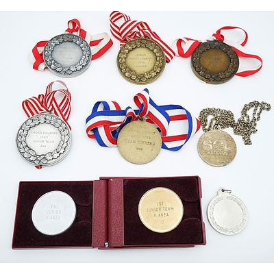 Large Group of Medals, Including Army Athletic Association, Masters Games 1990, Orchard Olympians and More