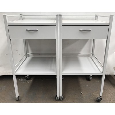 Pair of Office Mobile Storage Units