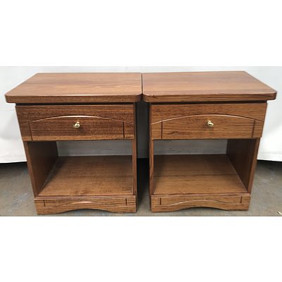 Pair of Timber Side Tables