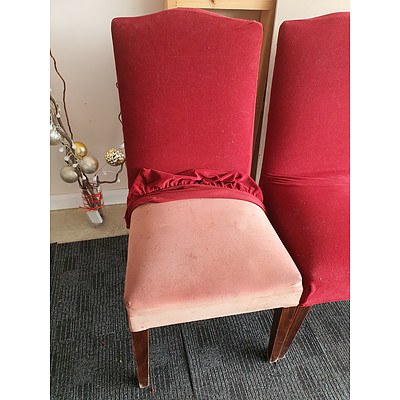 Wai-Wurri Custom Made Suede Chairs - Lot of 3