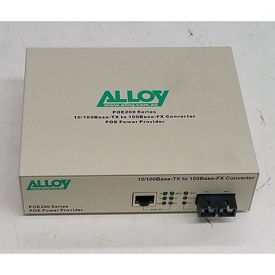 Alloy (POE200SC) POE200 Series 10/100Base-TX to 100Base-FX Converter