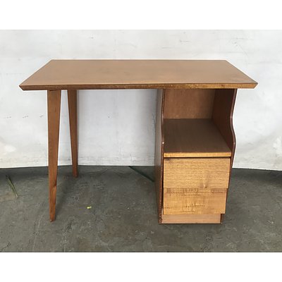 Small Wooden Sewing Station with Two Drawers