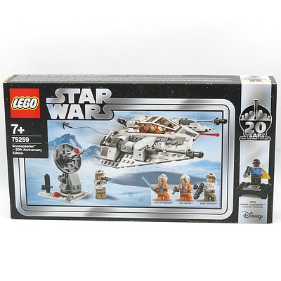 Star Wars Lego 75259 Snowspeeder 20th Anniversary Edition, New 