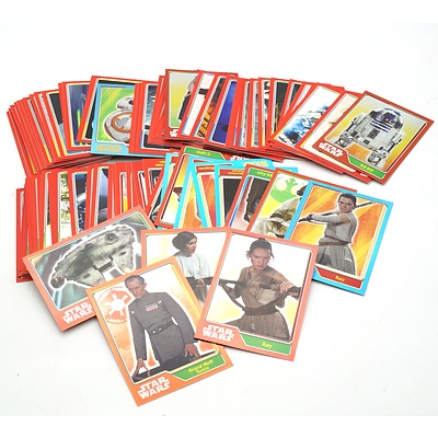 Approximately 80 Topps Star War trading Cards