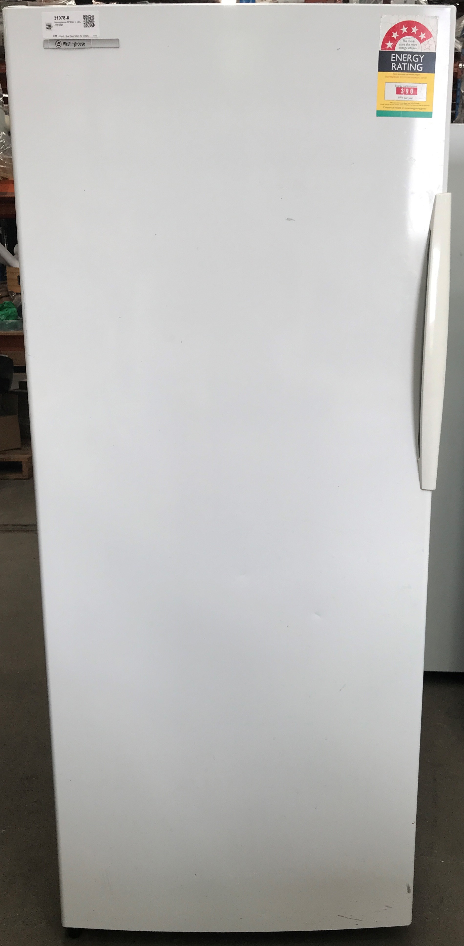 westinghouse 430l fridge only