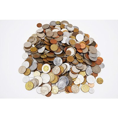Group of International Coins, Including India, Indonesia, Sri Lanka, Malaysia, Zimbabwe and More