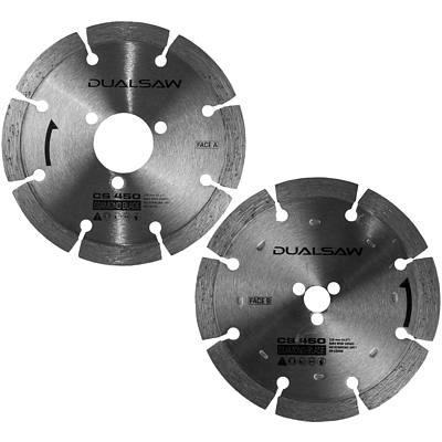 115mm Dual Saw Stone Cut Diamond Blades to Suit CS 450 Multipurpose Saw Lot of Five - Brand New