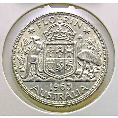 Australia: Silver Florin 1963