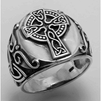 Sterling Silver Celtic Cross Ring