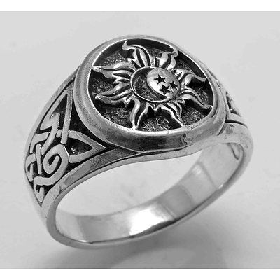 Sterling Silver Celtic Sun Ring