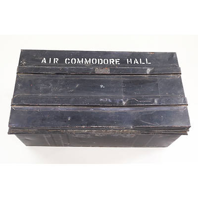 RAF Officer's Field Trunk Marked "Air Commodore Hall"