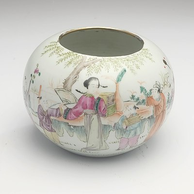 A Chinese Porcelain Famille Rose Water Pot, Guangxu Mark Late 20th century