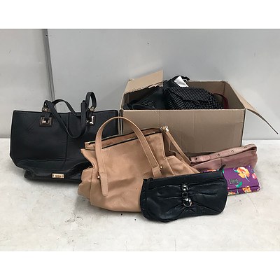 Box Lot of Handbags