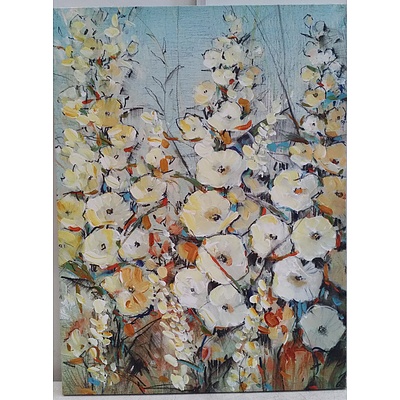 Stretched Canvas Floral Print