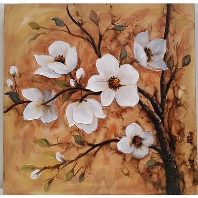 Stretched Canvas Floral Print