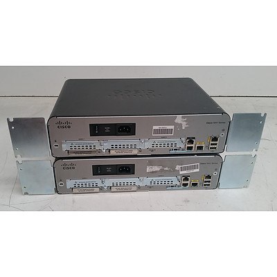 Cisco (CISCO1941/K9) 1900 Series Integrated Services Router - Lot of Two