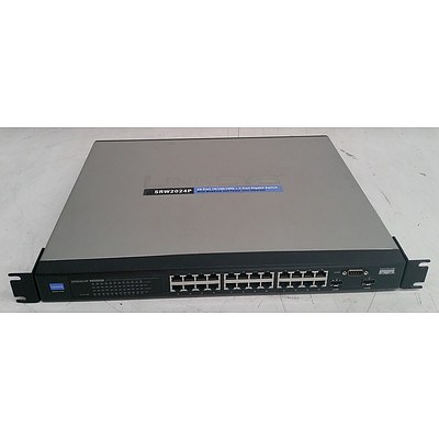 Cisco Linksys SRW2024 Business Series 24-Port Gigabit Managed Switch w/ Webview