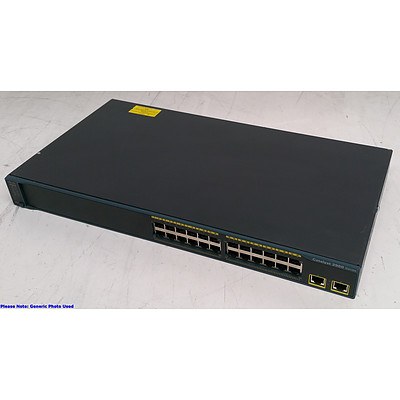 Cisco Catalyst (WS-C2960-24TT-L) 2960 Series 24-Port Fast Ethernet Switches - Lot of Three