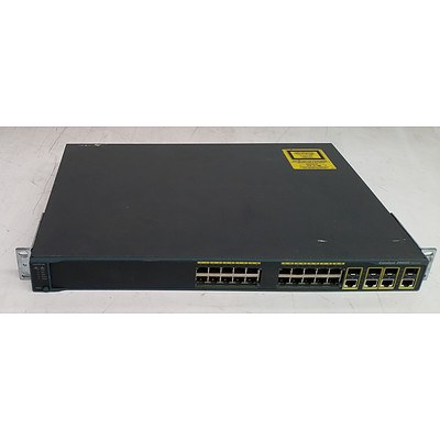 Cisco Catalyst (WS-C2960G-24TC-L V02) 2960G Series 24-Port Gigabit Managed Switch