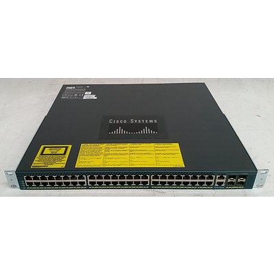 Cisco Catalyst (WS-C4948-S V05) 4948 48-Port Gigabit Managed Switch