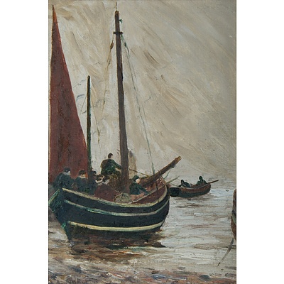 BOOTH James William (British 1867-1953) 'No 6 Fishing Boats' 1935