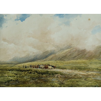 WEEDON Angus Walford (British 1838-1908) Highland Cattle
