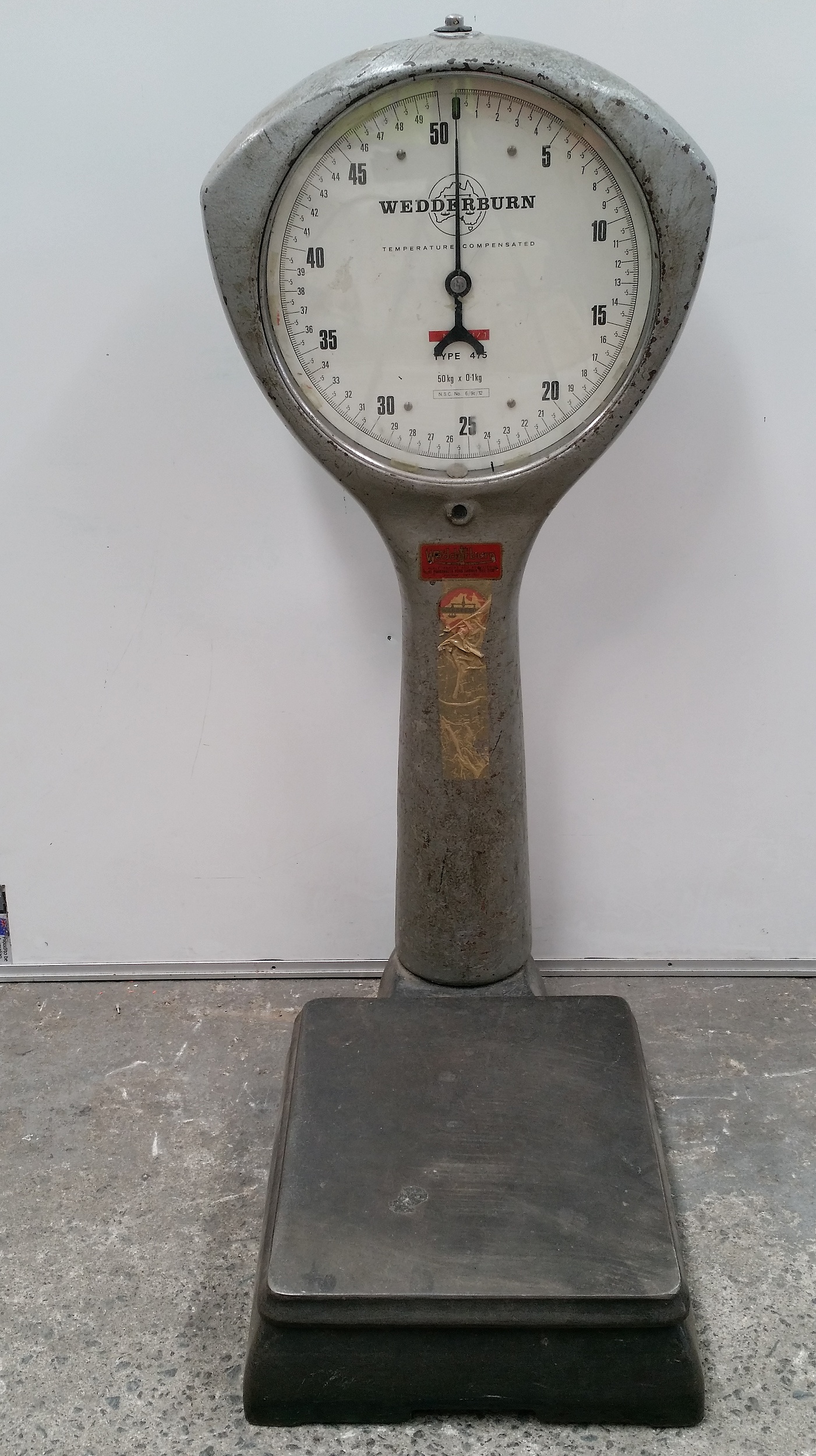 Wedderburn 50kg Platform Scales Lot 1107703 ALLBIDS
