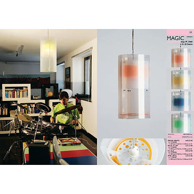 SLAMP Magic Suspension Lamp Medium Blue - RRP $295 - Brand New
