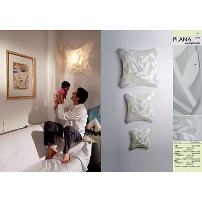 SLAMP Plana Dafne Applique Ceiling/Wall Lights Opaque - Lot of 2 - RRP $540.00 - Brand New