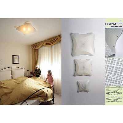 SLAMP Plana Lino Applique Wall Lights Opaque - RRP $245.00 - Brand New