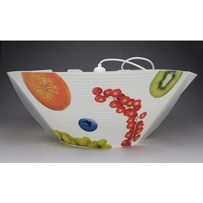 SLAMP Kitchen Art Suspension Applique Ceiling Lights in Fruits- Lot of Two- RRP $510.00 - Brand New