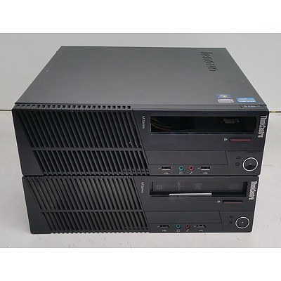 Lenovo ThinkCentre M91p Core i5 (2400) 3.10GHz Small Form Factor Desktop Computer - Lot of Two