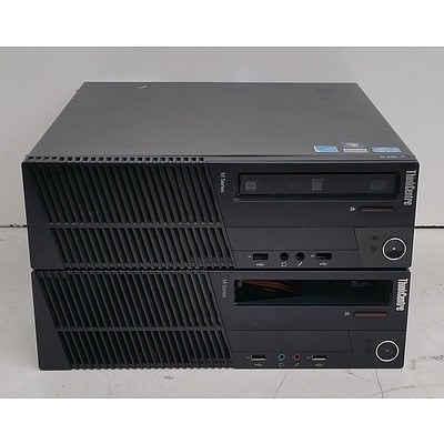 Lenovo ThinkCentre M91p Core i5 (2400) 3.10GHz Small Form Factor Desktop Computer - Lot of Two