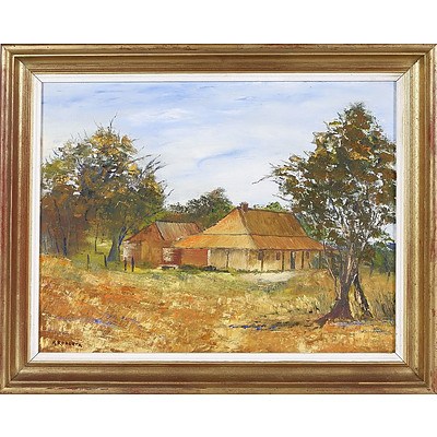  'Rose Cottage' - K Roberts, Oil On Board