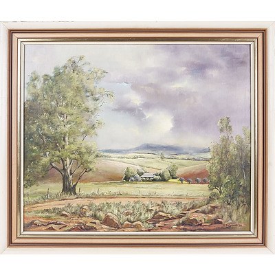 'Remote Homestead' - E Kelynack 1979, Oil On Canvas