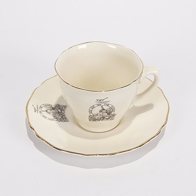 Royal Doulton 'The Dog Sat On The Tuckerbox', Cup and Saucer, Early-1930S