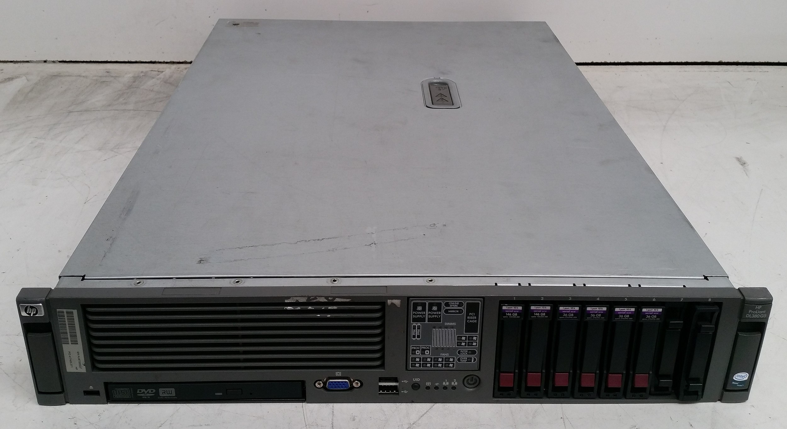 Hp proliant dl380 g5 настройка