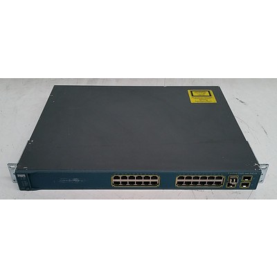 Cisco (WS-C3560G-24PS-S V05) Catalyst 3560G Series PoE-24 24-Port Gigabit Managed Switch