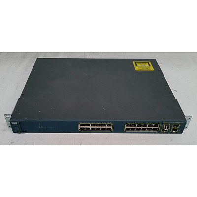 Cisco (WS-C3560G-24PS-E V05) Catalyst 3560G Series PoE-24 24-Port Gigabit Managed Switch